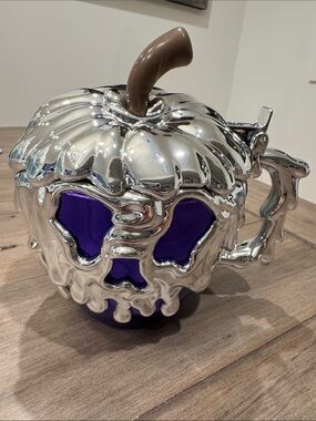 Disney Silver Chrome & Purple Poison Apple Mug